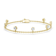 Round Cut Diamond Top Grade Diamond Antique Delicate Vintage Sparkling Bridesmaid charm Bracelet Gift For Women's - HIGHCARAT DIAMONDS