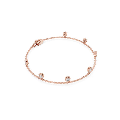 Round Cut Diamond Top Grade Diamond Antique Delicate Vintage Sparkling Bridesmaid charm Bracelet Gift For Women's - HIGHCARAT DIAMONDS
