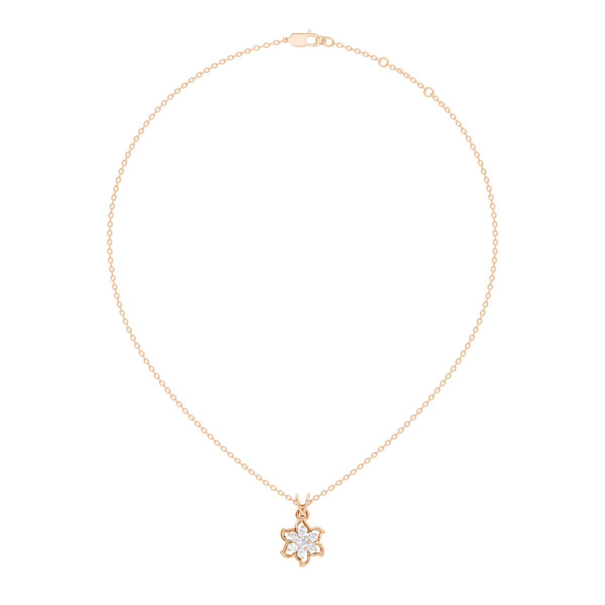 0.45 Ct Round Cut Diamond Pendant In 14K Yellow Gold Minimalist Gift For Her - HIGHCARAT DIAMONDS