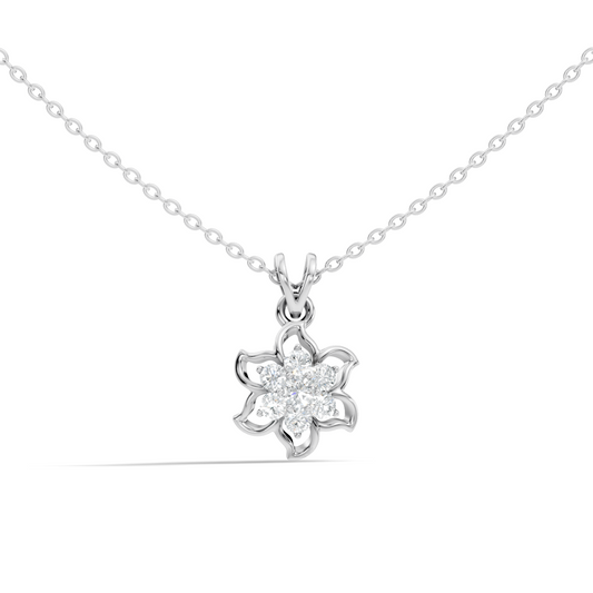 0.45 Ct Round Cut Diamond Pendant In 14K Yellow Gold Minimalist Gift For Her - HIGHCARAT DIAMONDS