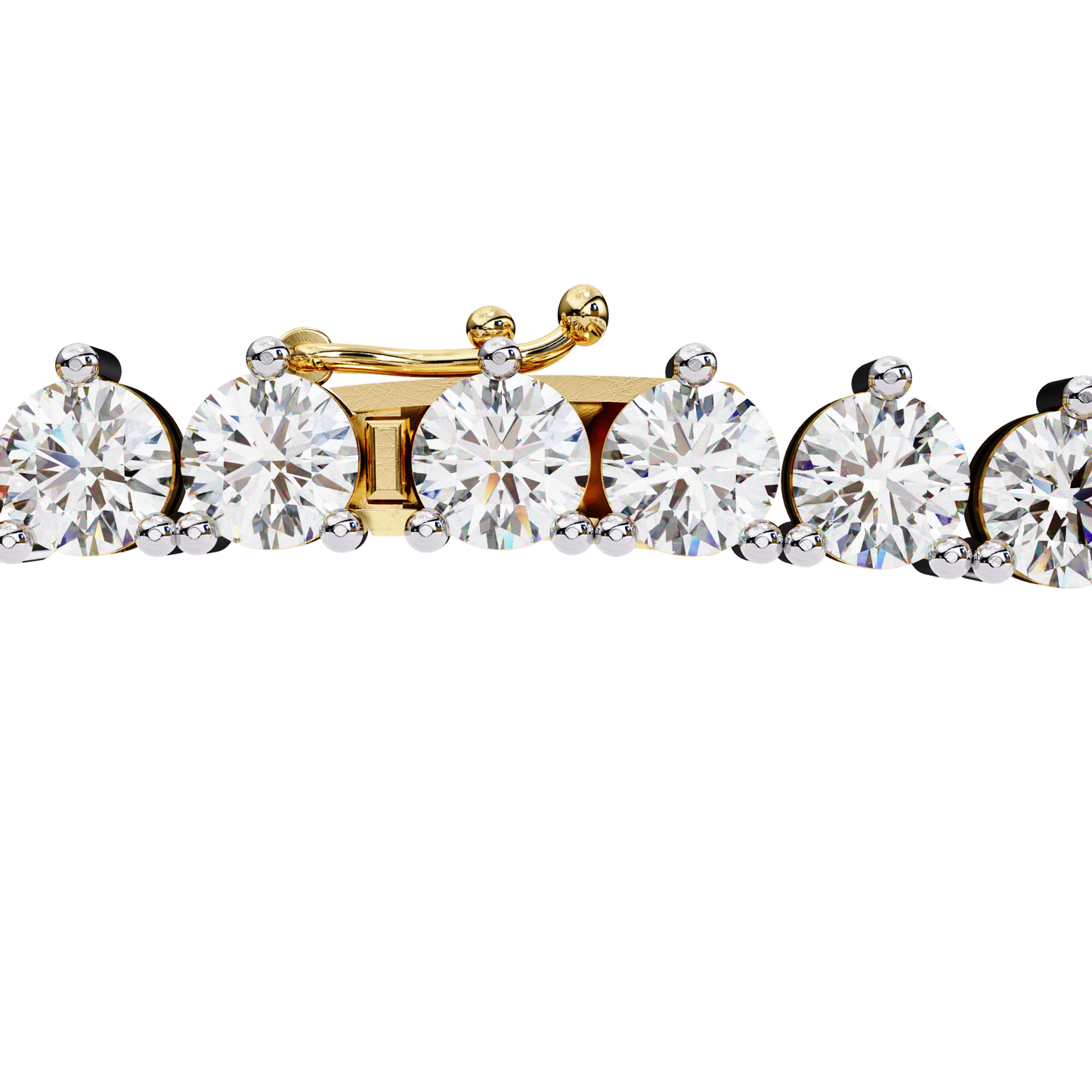 Round Cut 9.70 Ct  Natural & Lab Grown Diamond 18k Solid Gold   Channel Set Unisex Best Necklace For Daily Wear - HIGHCARAT DIAMONDS