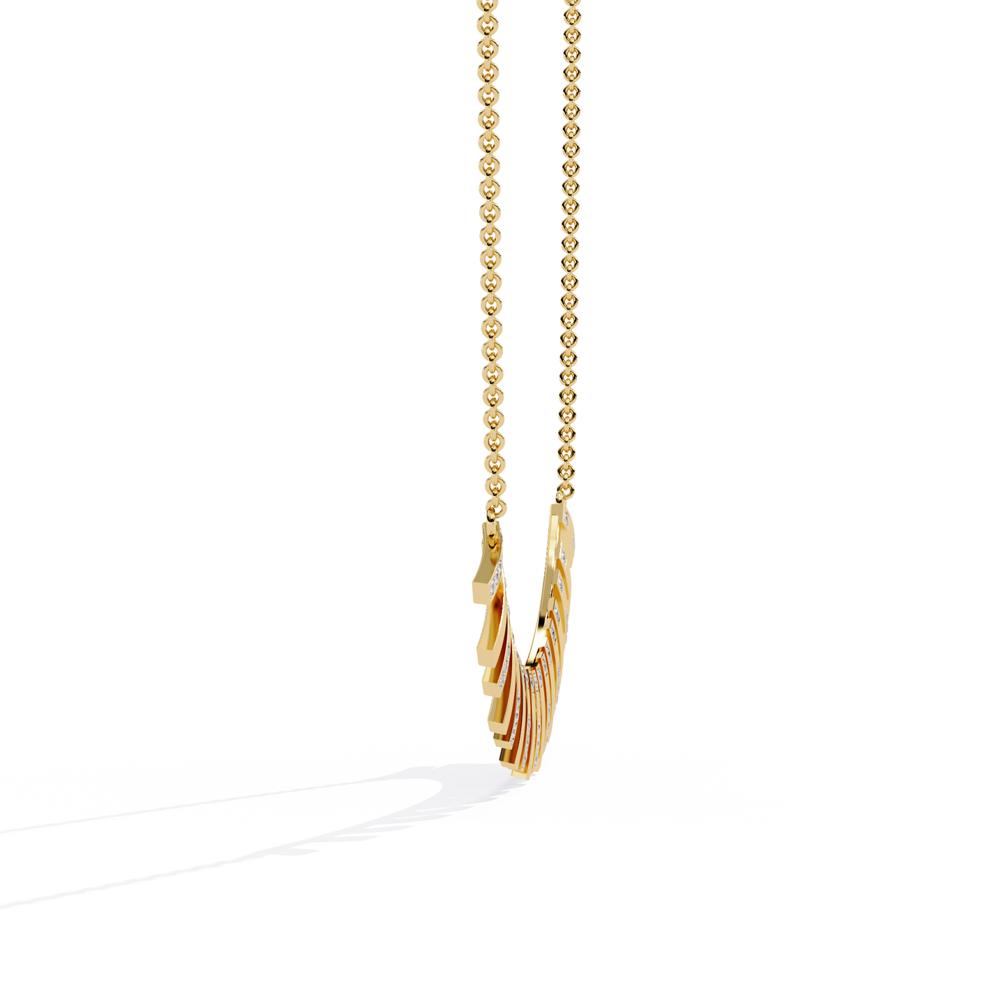Round Cut Antique Natural And Lab Grown Diamond 14k Solid White Gold  Minimalist Handmade Vintage Anek Necklace - HIGHCARAT DIAMONDS