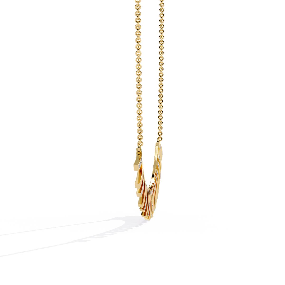 Round Cut Antique Natural And Lab Grown Diamond 14k Solid White Gold  Minimalist Handmade Vintage Anek Necklace - HIGHCARAT DIAMONDS