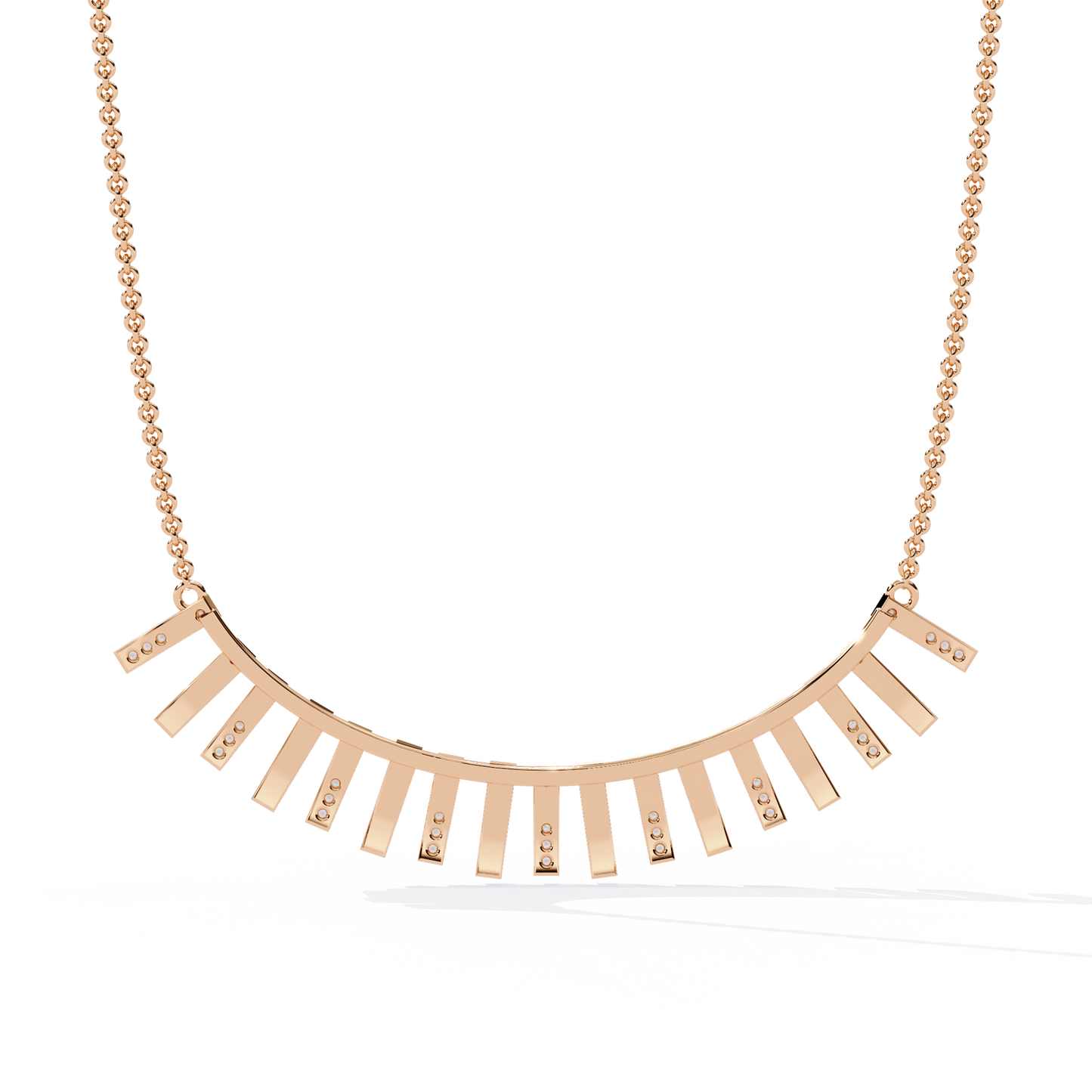 Round Cut Antique Natural And Lab Grown Diamond 14k Solid White Gold  Minimalist Handmade Vintage Anek Necklace - HIGHCARAT DIAMONDS