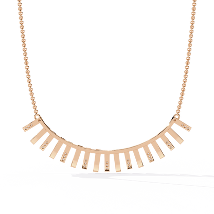 Round Cut Antique Natural And Lab Grown Diamond 14k Solid White Gold  Minimalist Handmade Vintage Anek Necklace - HIGHCARAT DIAMONDS
