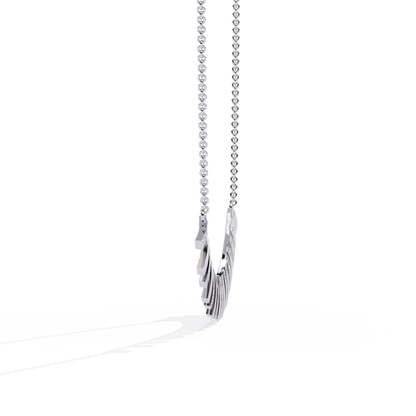 Round Cut Antique Natural And Lab Grown Diamond 14k Solid White Gold  Minimalist Handmade Vintage Anek Necklace - HIGHCARAT DIAMONDS