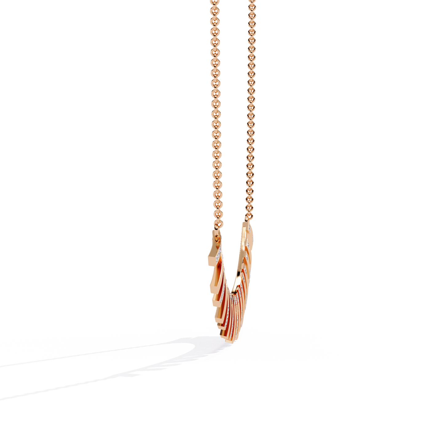 Round Cut Antique Natural And Lab Grown Diamond 14k Solid White Gold  Minimalist Handmade Vintage Anek Necklace - HIGHCARAT DIAMONDS