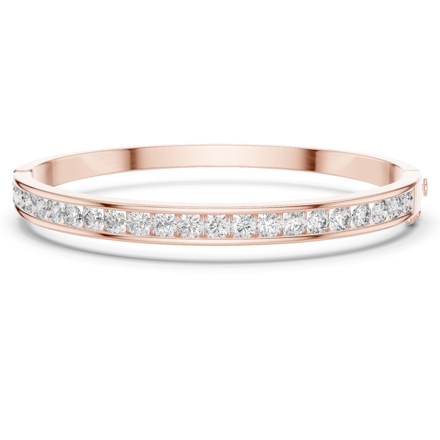 3.57Ct Round Cut White Colorless Diamond Art Deco Cluster Vintage Party Wear Bangle Gift For Women's - HIGHCARAT DIAMONDS