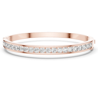 3.57Ct Round Cut White Colorless Diamond Art Deco Cluster Vintage Party Wear Bangle Gift For Women's - HIGHCARAT DIAMONDS