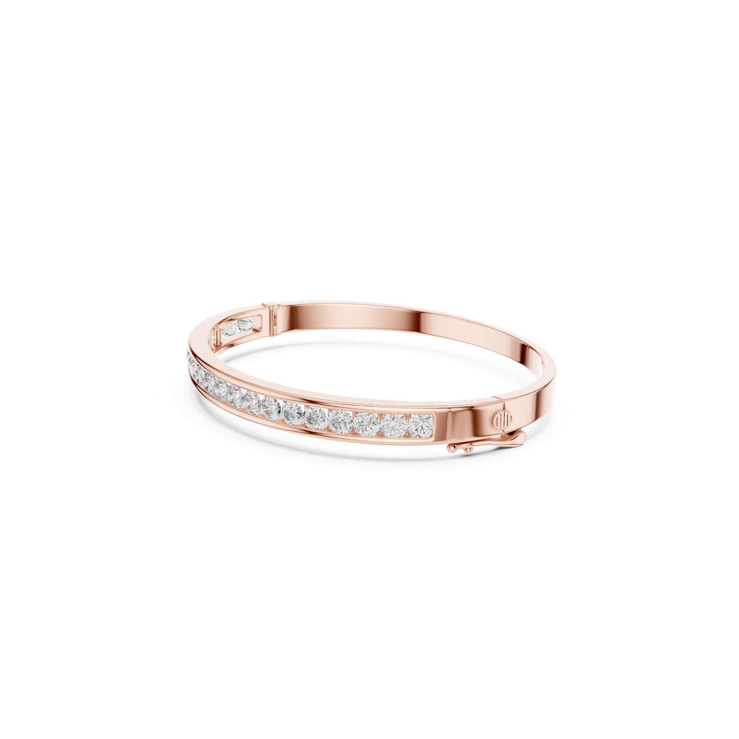 3.57Ct Round Cut White Colorless Diamond Art Deco Cluster Vintage Party Wear Bangle Gift For Women's - HIGHCARAT DIAMONDS