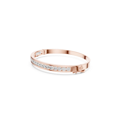 3.57Ct Round Cut White Colorless Diamond Art Deco Cluster Vintage Party Wear Bangle Gift For Women's - HIGHCARAT DIAMONDS