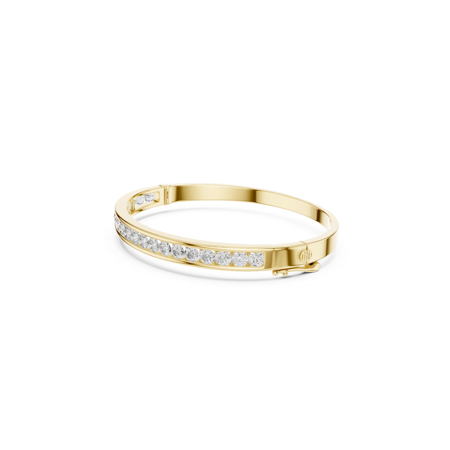 3.57Ct Round Cut White Colorless Diamond Art Deco Cluster Vintage Party Wear Bangle Gift For Women's - HIGHCARAT DIAMONDS
