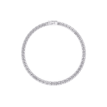 Round Cut Bezel Set Lab Grown Diamond Tennis Bracelet - HIGHCARAT DIAMONDS