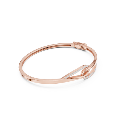 Round Cut Brilliant Lab Grown Diamond Vintage Handcrafted Bracelet - HIGHCARAT DIAMONDS