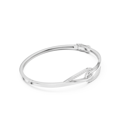 Round Cut Brilliant Lab Grown Diamond Vintage Handcrafted Bracelet - HIGHCARAT DIAMONDS