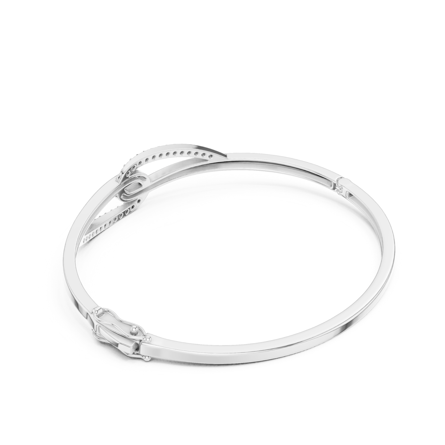 Round Cut Brilliant Lab Grown Diamond Vintage Handcrafted Bracelet - HIGHCARAT DIAMONDS