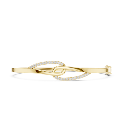 Round Cut Brilliant Lab Grown Diamond Vintage Handcrafted Bracelet - HIGHCARAT DIAMONDS