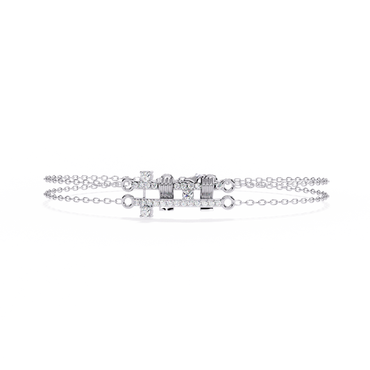 Round Cut Diamond Antique Cluster Dainty Minimalist Statement Cuff Bracelet Gift For Women's