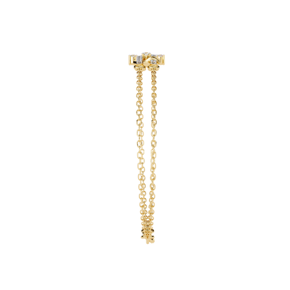 Round Cut Diamond Antique Cluster Dainty Minimalist Statement Cuff Bracelet Gift For Women's - HIGHCARAT DIAMONDS