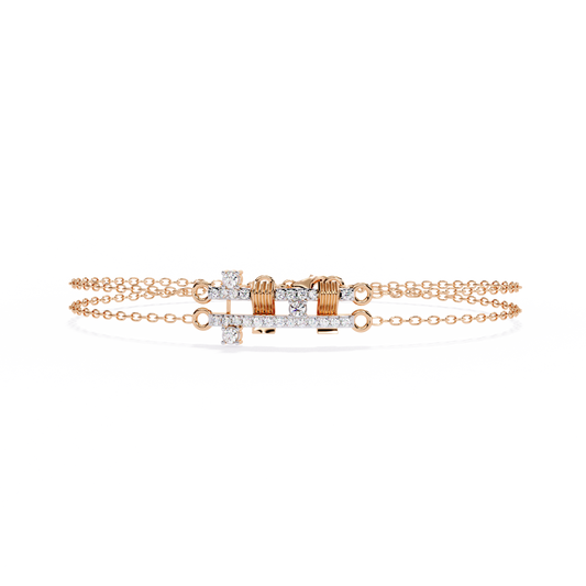 Round Cut Diamond Antique Cluster Dainty Minimalist Statement Cuff Bracelet Gift For Women's - HIGHCARAT DIAMONDS