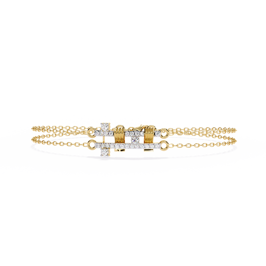 Round Cut Diamond Antique Cluster Dainty Minimalist Statement Cuff Bracelet Gift For Women's - HIGHCARAT DIAMONDS