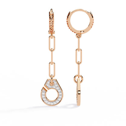 Round Cut Diamond Antique Handcrafted Stacking Perfect Cluster Minimalist Party Wear Aura Earring For Her