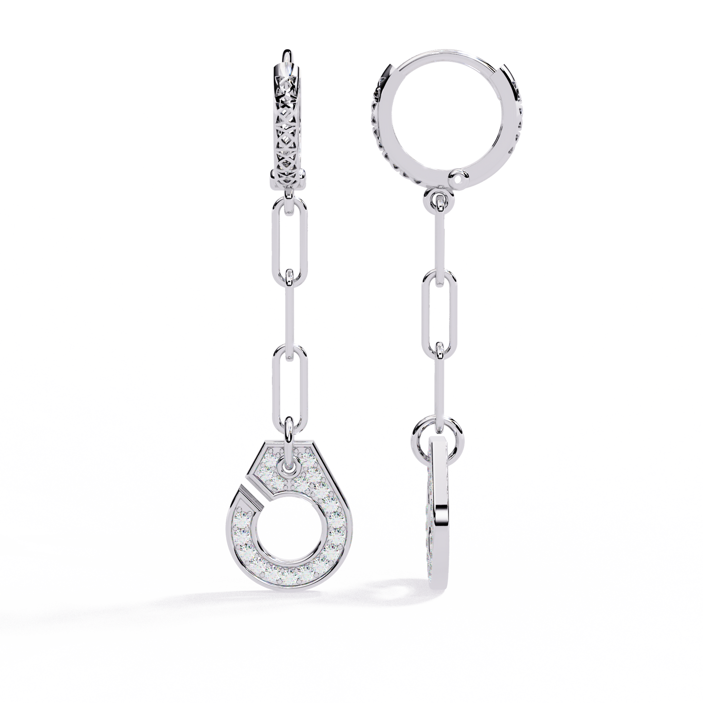 Round Cut Diamond Antique Handcrafted Stacking Perfect Cluster Minimalist Party Wear Aura Earring For Her