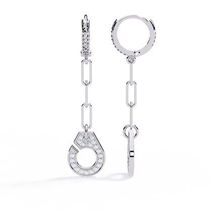 Round Cut Diamond Antique Handcrafted Stacking Perfect Cluster Minimalist Party Wear Aura Earring For Her