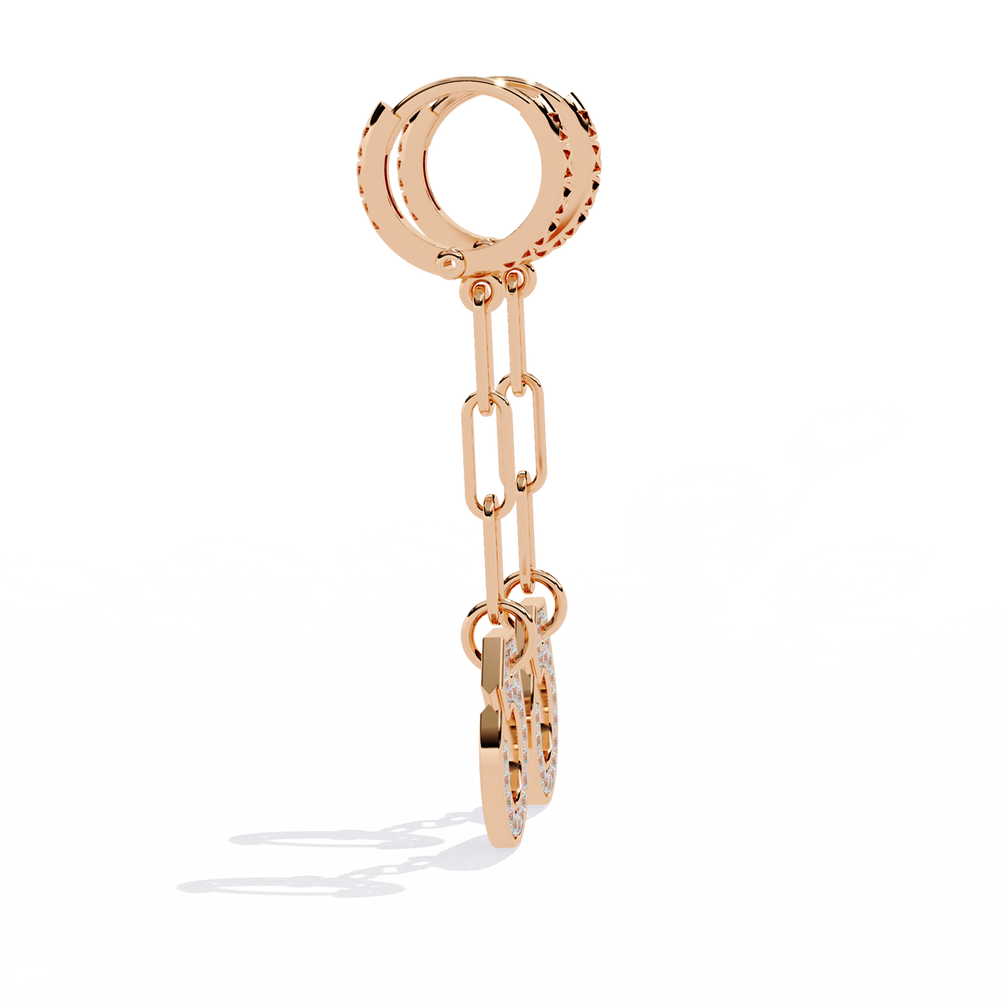 Round Cut Diamond Antique Handcrafted Stacking Perfect Cluster Minimalist Party Wear Aura Earring For Her