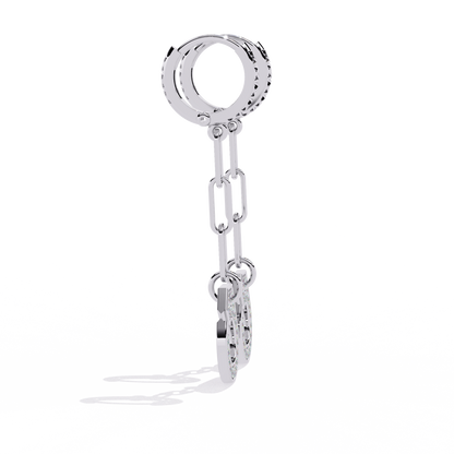 Round Cut Diamond Antique Handcrafted Stacking Perfect Cluster Minimalist Party Wear Aura Earring For Her