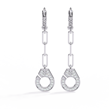 Round Cut Diamond Antique Handcrafted Stacking Perfect Cluster Minimalist Party Wear Aura Earring For Her