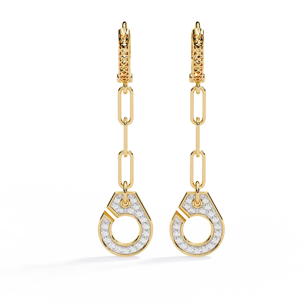 Round Cut Diamond Antique Handcrafted Stacking Perfect Cluster Minimalist Party Wear Aura Earring For Her - HIGHCARAT DIAMONDS