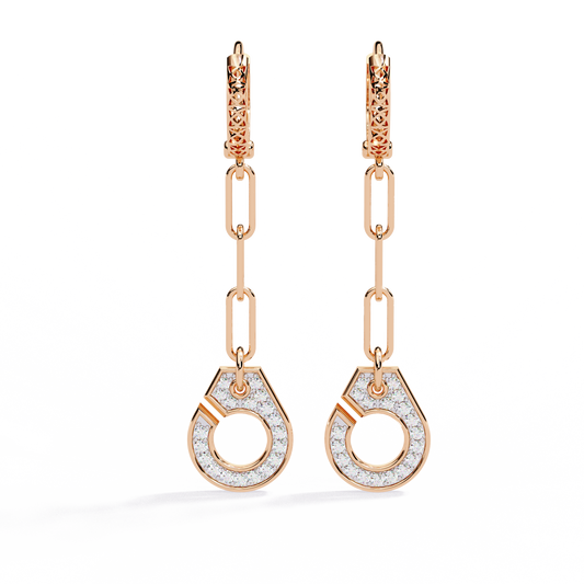 Round Cut Diamond Antique Handcrafted Stacking Perfect Cluster Minimalist Party Wear Aura Earring For Her - HIGHCARAT DIAMONDS