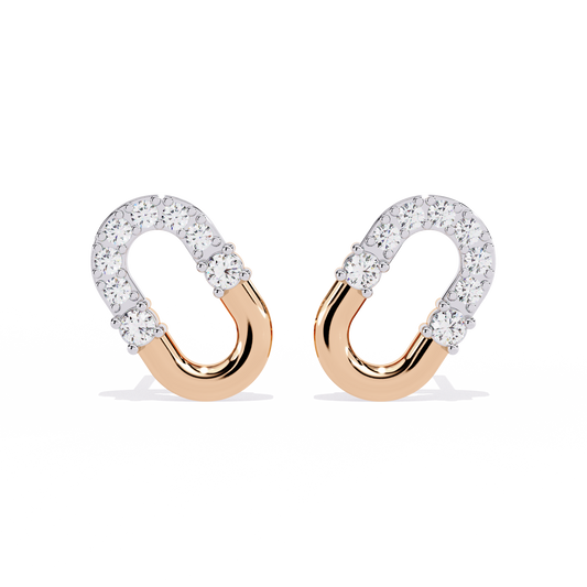 Round Cut Natural & Lab Grown Diamond  Antique Prong Set Unique Party Wear Stud Earring For Her - HIGHCARAT DIAMONDS