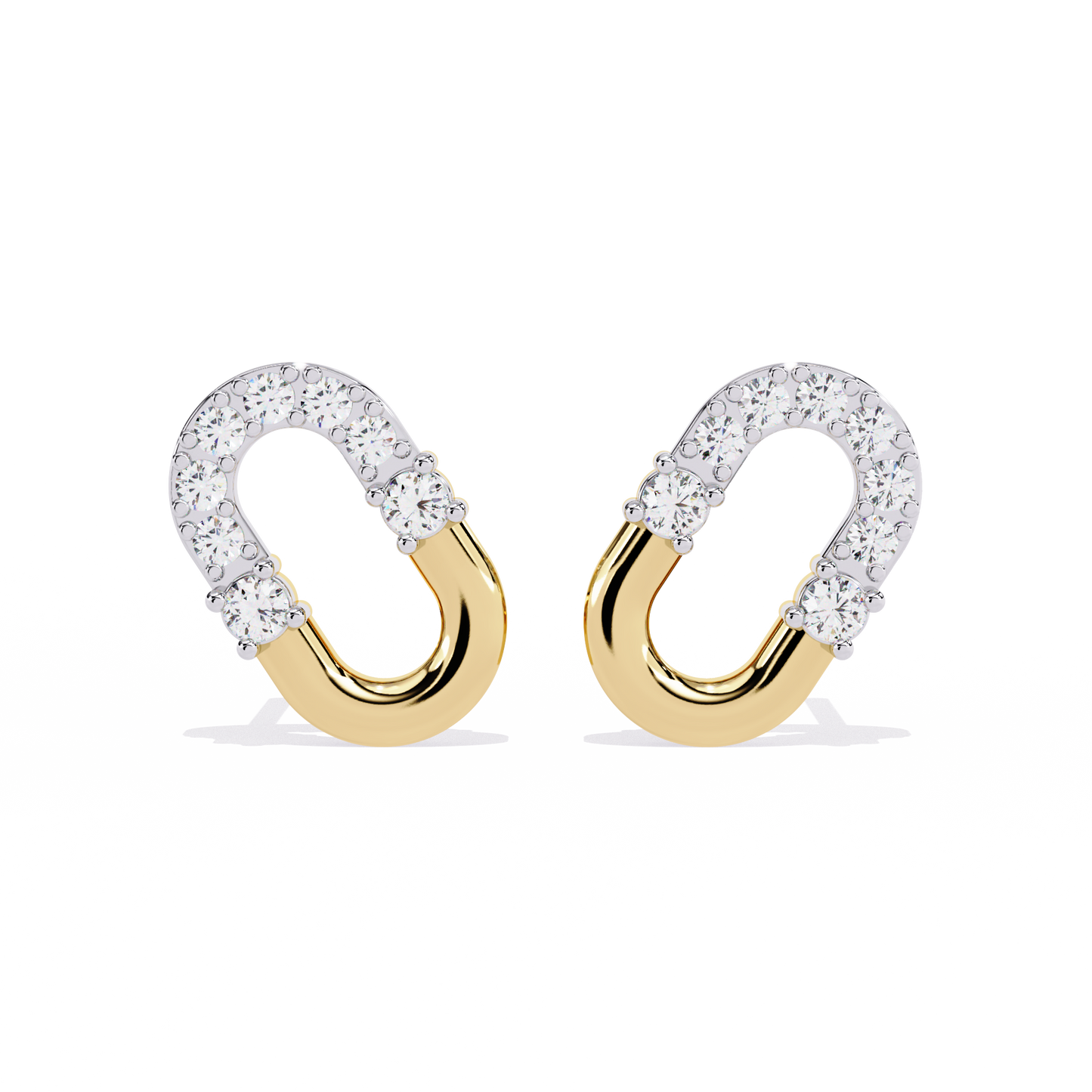 Round Cut Natural & Lab Grown Diamond  Antique Prong Set Unique Party Wear Stud Earring For Her - HIGHCARAT DIAMONDS