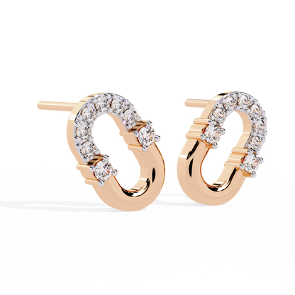 Round Cut Natural & Lab Grown Diamond  Antique Prong Set Unique Party Wear Stud Earring For Her - HIGHCARAT DIAMONDS
