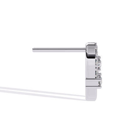 Round Cut Diamond Antique Prong Set Stud Earrings - HIGHCARAT DIAMONDS