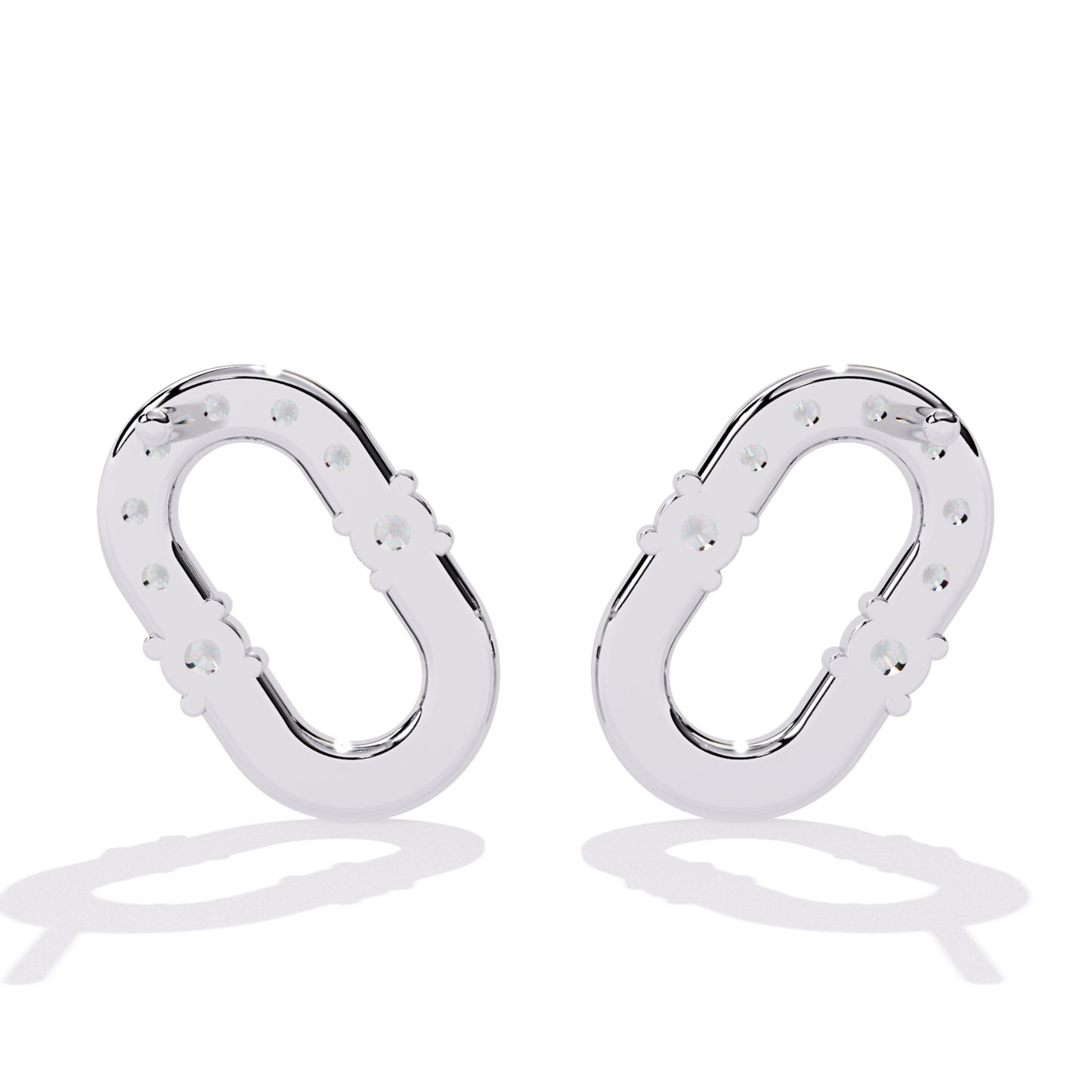 Round Cut Diamond Antique Prong Set Stud Earrings - HIGHCARAT DIAMONDS