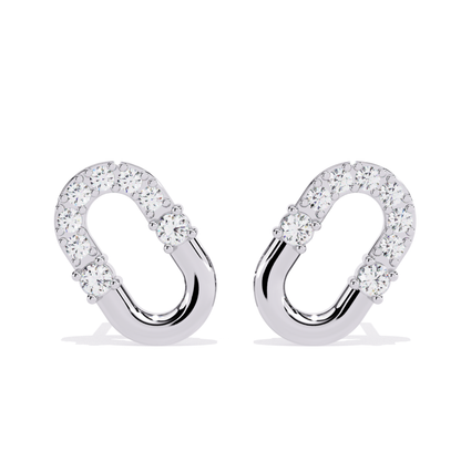 Round Cut Diamond Antique Prong Set Stud Earrings - HIGHCARAT DIAMONDS