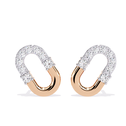 Round Cut Diamond Antique Prong Set Stud Earrings - HIGHCARAT DIAMONDS