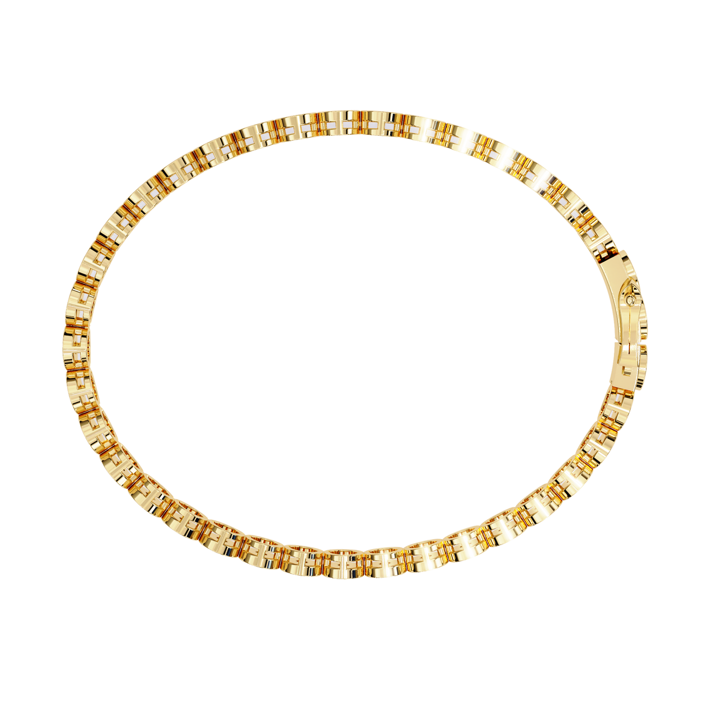 Round Cut Diamond Bezel Set Art Deco Delicate Timeless Handmade Stacking Vintage Tennis Bracelet - HIGHCARAT DIAMONDS