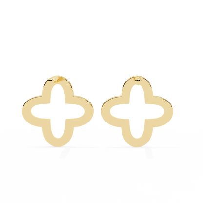 Round Cut Diamond Cluster Dainty Classic  Antique Handmade Screw Back Wedding Stud Earring For Her - HIGHCARAT DIAMONDS