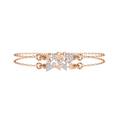 Round Cut Diamond Dainty Hand Crafted Cluster Vintage Timeless Bracelet Gift for Her Women's - HIGHCARAT DIAMONDS