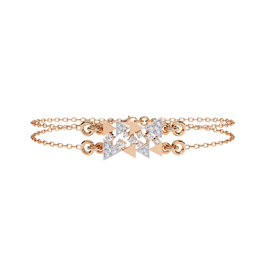 Round Cut Diamond Dainty Hand Crafted Cluster Vintage Timeless Bracelet Gift for Her Women's - HIGHCARAT DIAMONDS