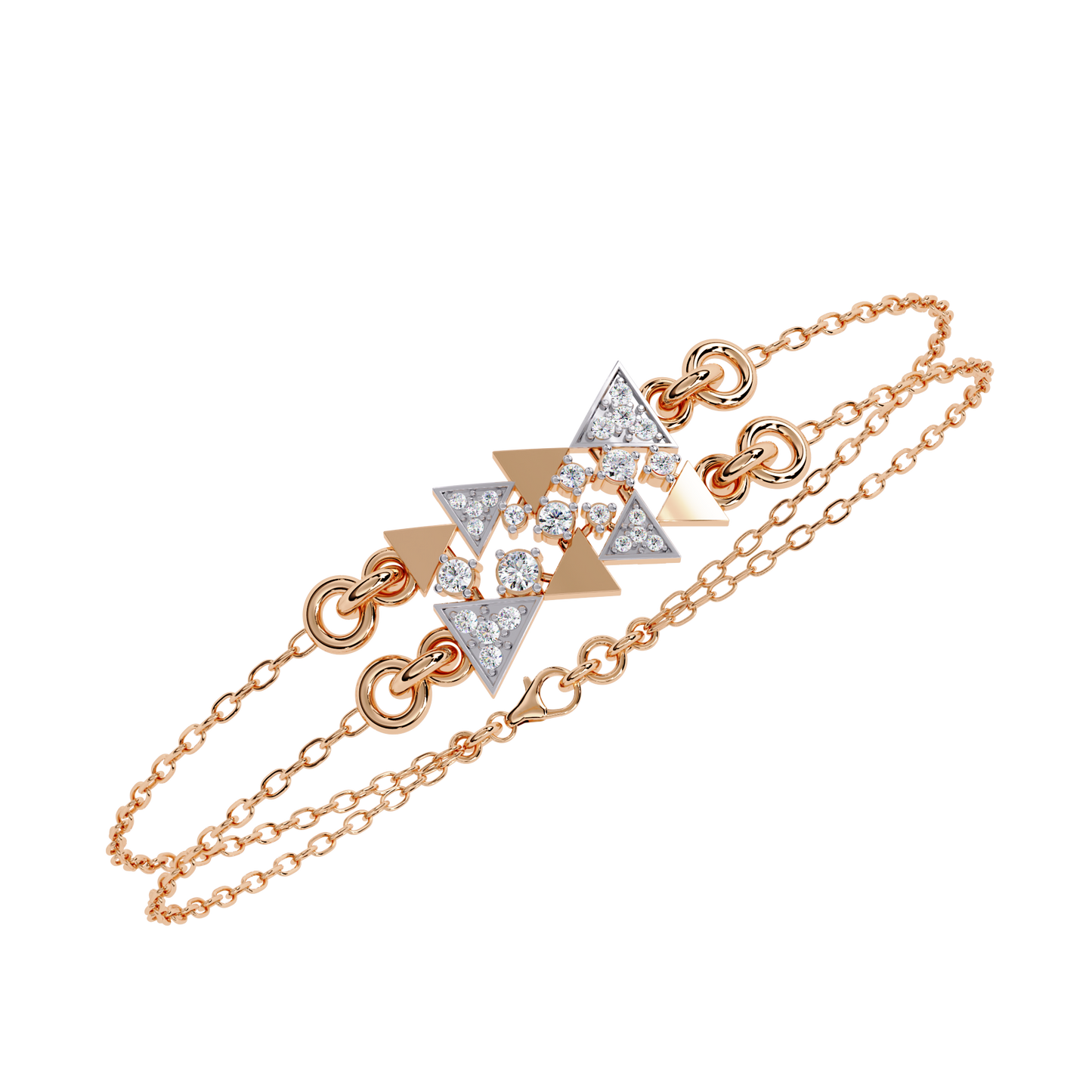 Round Cut Diamond Dainty Hand Crafted Cluster Vintage Timeless Bracelet Gift for Her Women's - HIGHCARAT DIAMONDS