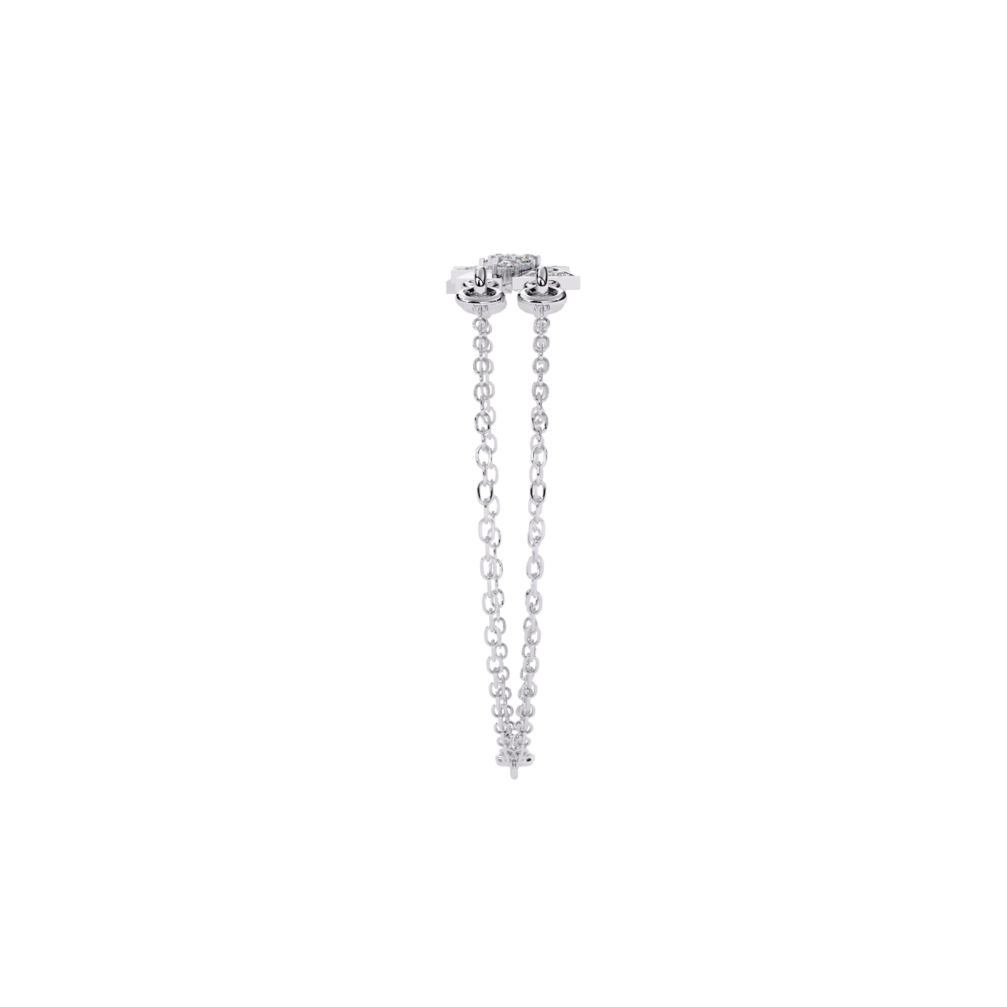 Round Cut Diamond Dainty Hand Crafted Cluster Vintage Timeless Bracelet Gift for Her Women's - HIGHCARAT DIAMONDS
