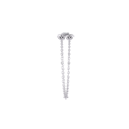 Round Cut Diamond Dainty Hand Crafted Cluster Vintage Timeless Bracelet Gift for Her Women's - HIGHCARAT DIAMONDS