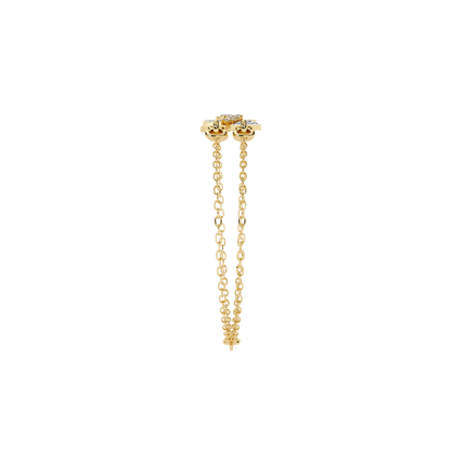 Round Cut Diamond Dainty Hand Crafted Cluster Vintage Timeless Bracelet Gift for Her Women's - HIGHCARAT DIAMONDS
