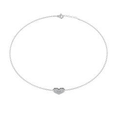 Vintage Round Cut Diamond Heart Shape Prong Set Cluster Handcrafted Dainty Party Wear Charm Bracelet - HIGHCARAT DIAMONDS