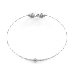 Round Cut Top Grade Diamond Infinity Shape Unique Elegant Classic Perfect Sparkling Dainty Charm Bracelet Gift For Women's - HIGHCARAT DIAMONDS